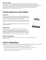 Предварительный просмотр 7 страницы Amigo TRAVELMATE Owner Operational Manual