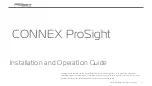 Preview for 1 page of AMIMON CONNEX ProSight Installation And Operation Manual