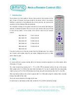 Amino 002-458-XX-XX Basic Manual предпросмотр