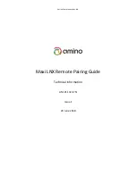 Предварительный просмотр 1 страницы Amino Maxi LNX Pairing Manual