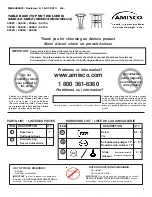 Amisco 50507 Assembly Instructions preview