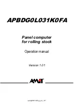 Предварительный просмотр 1 страницы Amit APBDG0L031K0FA Operation Manual