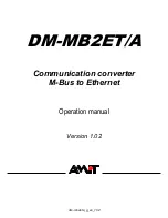 Preview for 1 page of Amit DM-MB2ET/A Operation Manual