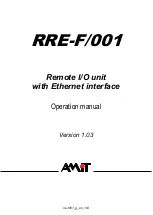 Предварительный просмотр 1 страницы Amit RRE-F/001 Operation Manual