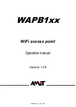 Предварительный просмотр 1 страницы Amit WAPB1xx Operation Manual