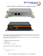 Preview for 1 page of Amit Zcomax VHG760 Integration Manual