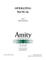 Preview for 1 page of Amity Technology 3200 Operating Manual