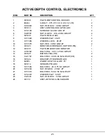 Preview for 27 page of Amity Technology Active Depth Control Operating And Parts Manual