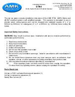 Preview for 1 page of AMK DT64 Installation Manual