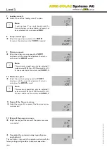 Preview for 74 page of AMK Level 5 Installation, Operation And Troubleshooting