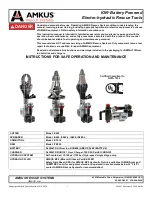 Amkus iC550 Instructions For Safe Operation And Maintenance preview