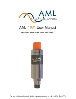 Preview for 1 page of AML Oceanographic AML-1 RT User Manual