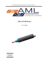 AML Oceanographic Micro SVP User Manual preview