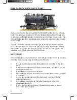 Preview for 2 page of AML B&O 0-4-0 DOCKSIDE Instruction Manual