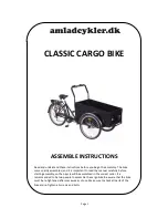 Предварительный просмотр 1 страницы AMLAD CYKLER CLASSIC	CARGO BIKE Assemble Instructions