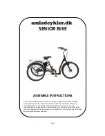 Preview for 1 page of AMLAD CYKLER SENIOR BIKE Assembly & Instruction Manual