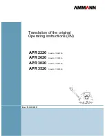 Ammann 10985720 Operating Instructions Manual preview