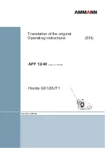 Preview for 39 page of Ammann 12795000 Operating Instructions Manual