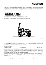 Preview for 7 page of Ammann 5953002 Operating Manual