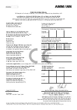 Preview for 3 page of Ammann APF 1033 Operating Instructions Manual