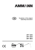 Preview for 33 page of Ammann APF 12/40 Translation Of The Original Operating Instructions