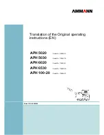 Ammann APH 100-20 Translation Of The Original Operating Instructions предпросмотр