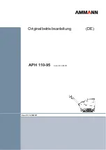 Preview for 3 page of Ammann APH 110-95 Operating Instructions Manual