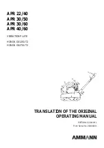 Предварительный просмотр 49 страницы Ammann APR 22/40 Translation Of The Original Operating Manual