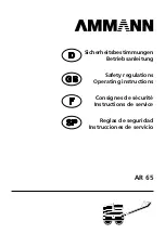 Предварительный просмотр 1 страницы Ammann AR 65 Operating Instruction And Safety Manual