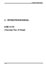 Предварительный просмотр 23 страницы Ammann ARR 1575 Yanmar Operating Manual