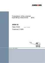 Предварительный просмотр 47 страницы Ammann ARW 65 Operating Instructions Manual