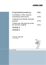 Ammann ATR 60 C Operator'S Manual preview