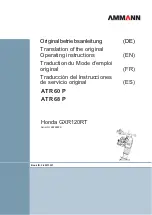 Ammann ATR 60 P Operator'S Manual preview