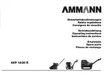 Предварительный просмотр 1 страницы Ammann AVP 1030 R Safety Regulations, Operating Instructions, Spare Parts