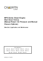 Preview for 1 page of AMOT CHALWYN MPX-Series Maintenance Manual