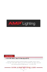 Предварительный просмотр 5 страницы AMP Lighting AAL-1012 Series Installation & Maintenance Manual