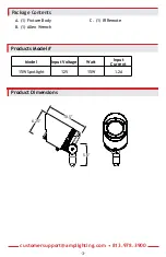 Предварительный просмотр 3 страницы AMP Lighting AAL-1037-A-BK Installation & Maintenance Manual