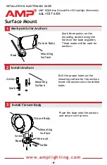 Предварительный просмотр 4 страницы AMP Lighting AAL-1037-A-BK Installation & Maintenance Manual