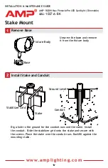 Предварительный просмотр 6 страницы AMP Lighting AAL-1037-A-BK Installation & Maintenance Manual