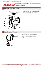 Предварительный просмотр 7 страницы AMP Lighting AAL-1037-A-BK Installation & Maintenance Manual