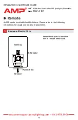 Предварительный просмотр 9 страницы AMP Lighting AAL-1037-A-BK Installation & Maintenance Manual