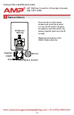 Предварительный просмотр 11 страницы AMP Lighting AAL-1037-A-BK Installation & Maintenance Manual