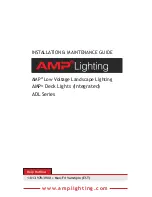 Предварительный просмотр 1 страницы AMP Lighting ADL Series Installation & Maintenance Manual