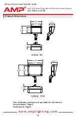 Предварительный просмотр 4 страницы AMP Lighting AFL-40 LI-B-BZ Series Installation & Maintenance Manual