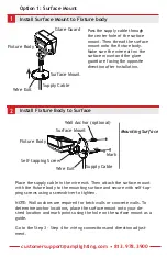 Предварительный просмотр 5 страницы AMP Lighting AFL-40 LI-B-BZ Series Installation & Maintenance Manual