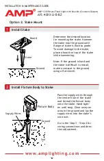 Предварительный просмотр 6 страницы AMP Lighting AFL-40 LI-B-BZ Series Installation & Maintenance Manual