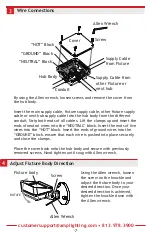 Предварительный просмотр 7 страницы AMP Lighting AFL-40 LI-B-BZ Series Installation & Maintenance Manual