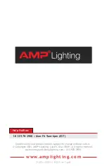 Предварительный просмотр 8 страницы AMP Lighting AFL-40 LI-B-BZ Series Installation & Maintenance Manual