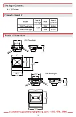 Предварительный просмотр 3 страницы AMP Lighting AFL-401-LI-A-BZ Series Installation & Maintenance Manual