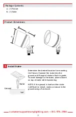 Предварительный просмотр 3 страницы AMP Lighting AFL-4011-4-B-BZ Installation & Maintenance Manual